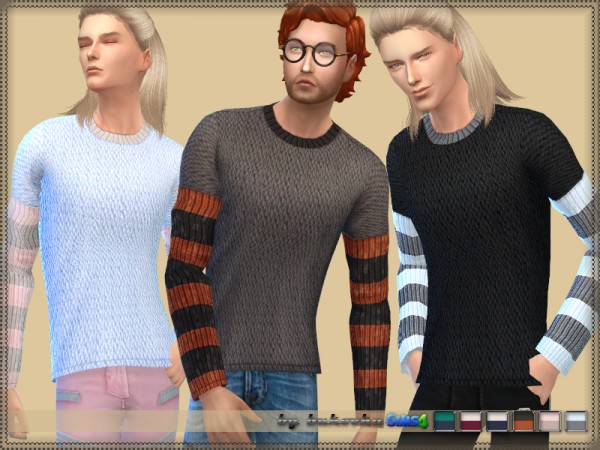 The Sims Resource: Sweater Three Colors by bukovka • Sims 4 Downloads