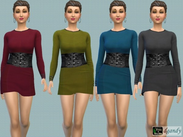  The Sims Resource: Corset Dress by dgandy