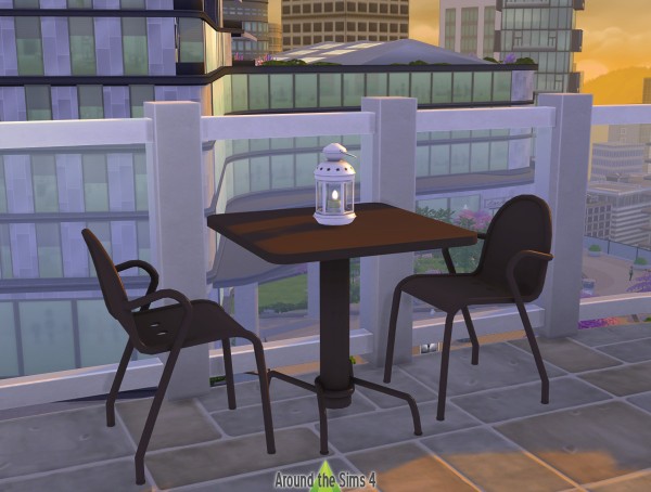  Around The Sims 4: IKEA chair and tble outdoors