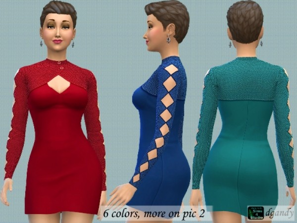  The Sims Resource: Dress with Bolero by dgandy