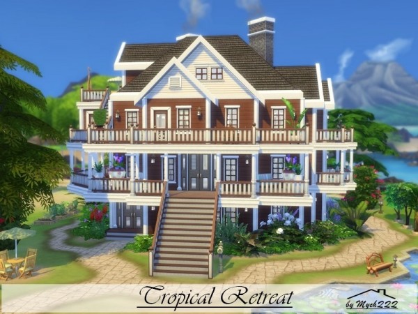  The Sims Resource: Tropical Retreat house by MychQQQ