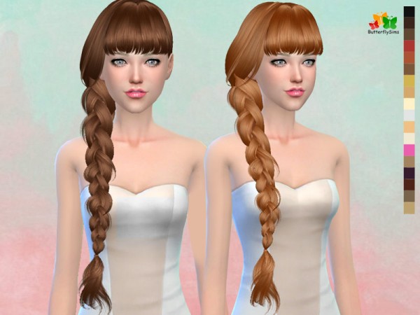  Butterflysims: B flysims hair af 166 NO hat
