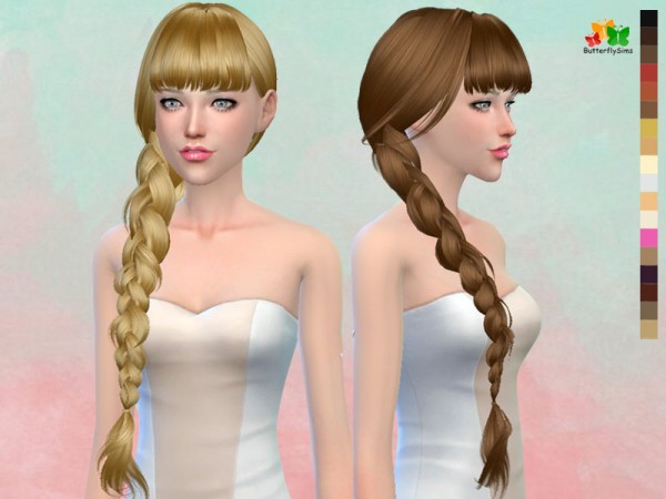  Butterflysims: B flysims hair af 166 NO hat