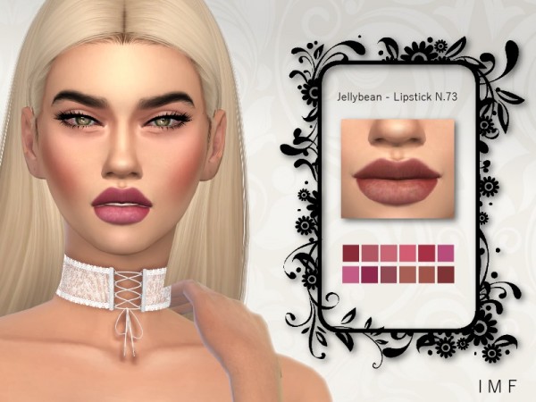  The Sims Resource: Jelly Bean Lipstick N.73 by IzzieMcFire