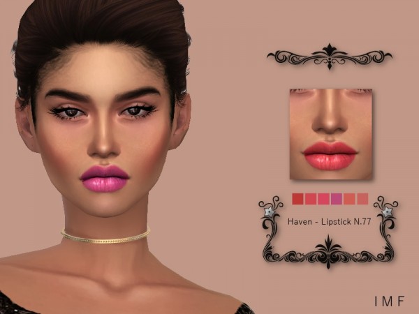  The Sims Resource: Haven Lipstick N.77 by IzzieMcFire