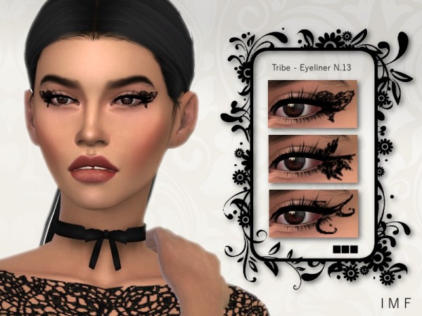  The Sims Resource: Tribal Eyeliner N.13 by IzzieMcFire