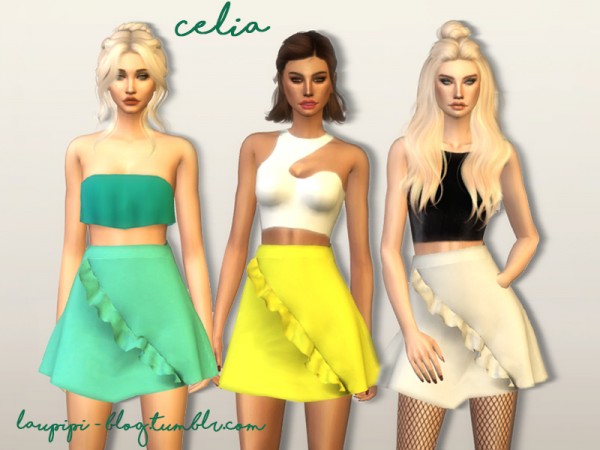  The Sims Resource: Celia dress by Laupipi