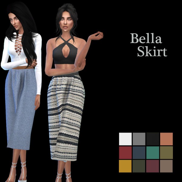  Leo 4 Sims: Bell skirt recolor