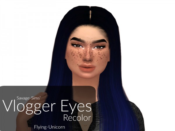  The Sims Resource: Savage Sims Vlogger Eyes recolored by Brie Sims