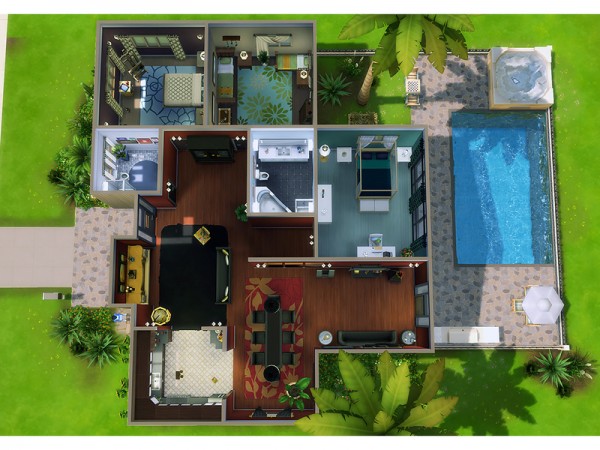  The Sims Resource: Springscape Remade house by Degera