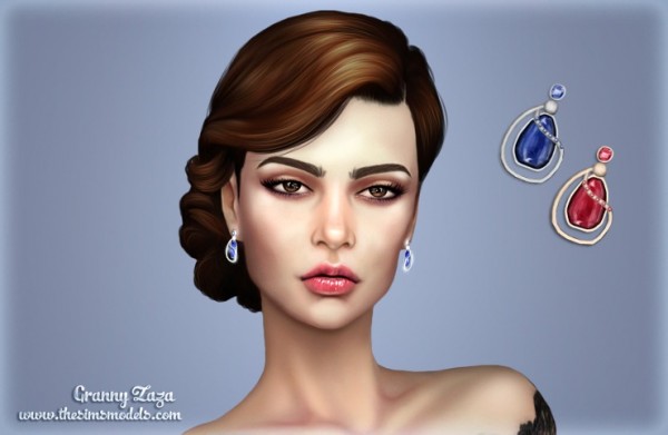  The Sims Models: Earrings by Granny Zaza