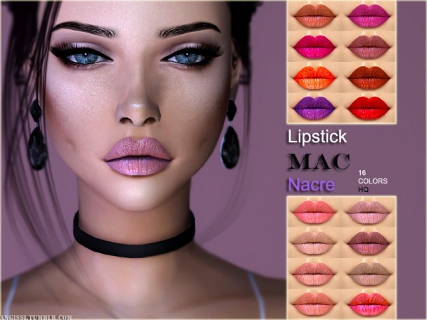  The Sims Resource: Lipstick MAC   Nacre by ANGISSI
