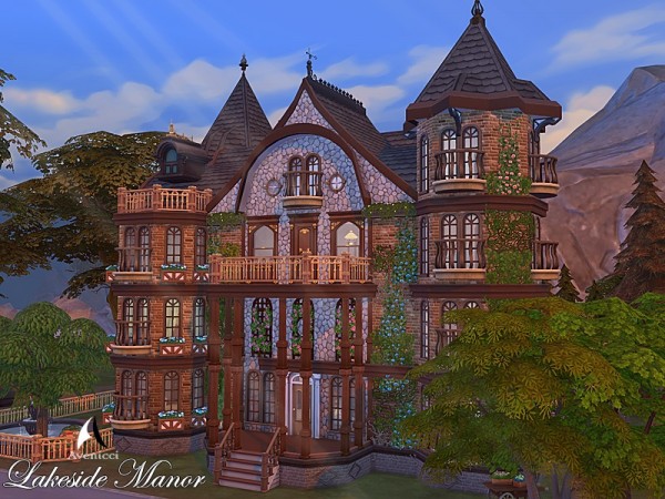  The Sims Resource: Lakeside Manor (No CC) by AvenicciX