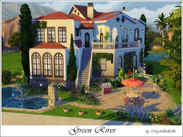  The Sims Resource: Green River house by MychQQQ