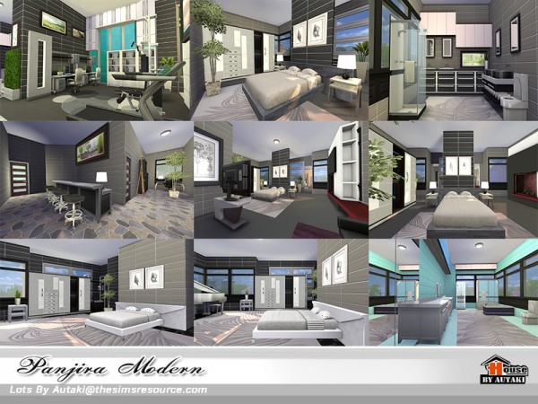  The Sims Resource: Panjira Modern house by autaki