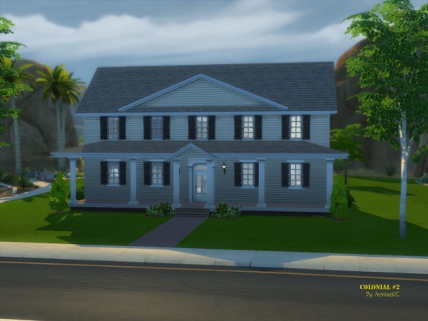  The Sims Resource: Colonial 2 house by ArchitectTC