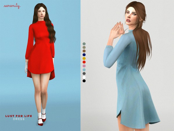  The Sims Resource: Lust for life dress by serenity cc
