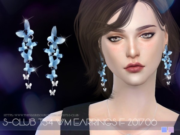  The Sims Resource: Earrings F 201706 by S Club