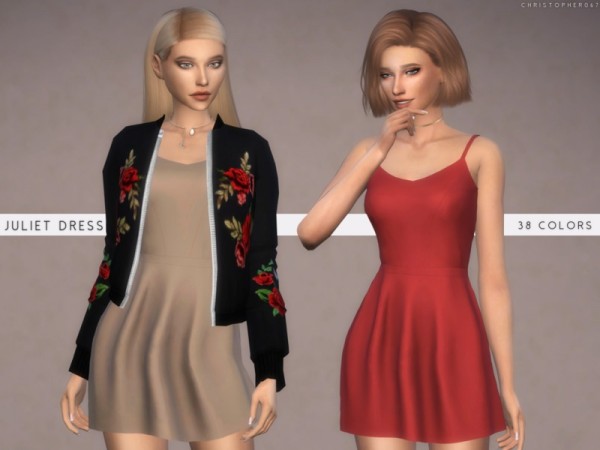  The Sims Resource: Juliet Dress by Christopher067