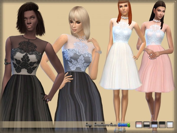  The Sims Resource: Dress Transparent Skirt by Bukovka