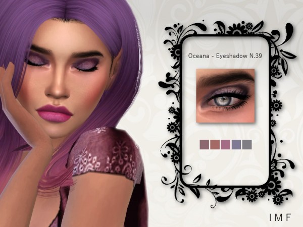  The Sims Resource: Oceana Eyeshadow N.39 by IzzieMcFire