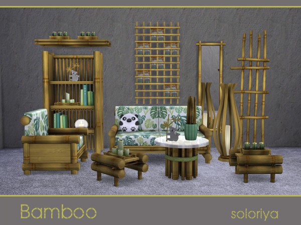  The Sims Resource: Bamboo livingroom by soloriya