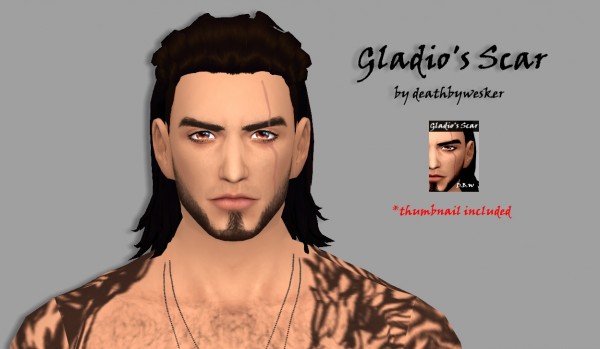  Simsworkshop: Gladios Scar 1.0 by deathbywesker