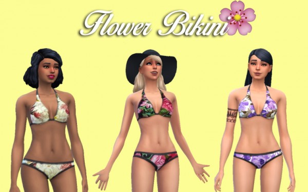  Sim Dressed: Flower power swimsuit
