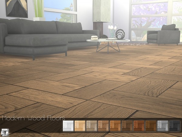  The Sims Resource: Modern Wood Floor by .Torque
