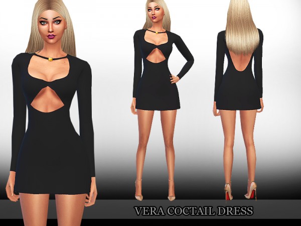  The Sims Resource: Vera Cocktail Dress by Saliwa