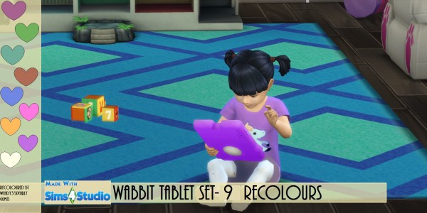  Mod The Sims: Wabbit Tablet in 9 Recolours by wendy35pearly