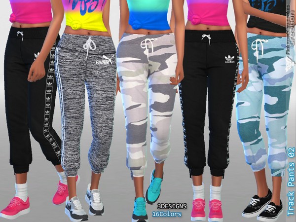  The Sims Resource: Track Pants Collection 02 by Pinkzombiecupcakes