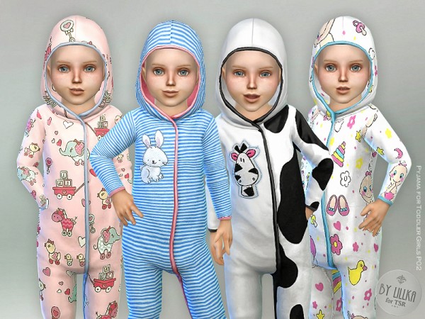  The Sims Resource: Pajama for Toddler Girls P02 by lillka