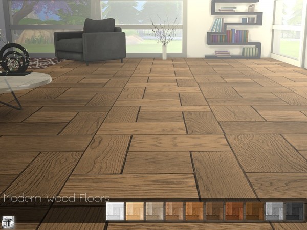  The Sims Resource: Modern Wood Floor by .Torque