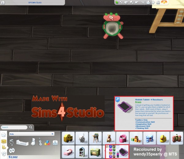 Mod The Sims: Wabbit Tablet in 9 Recolours by wendy35pearly