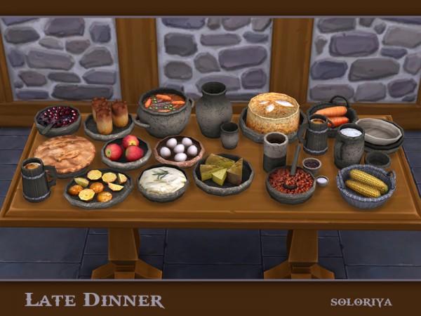  The Sims Resource: Late Dinner by soloriya