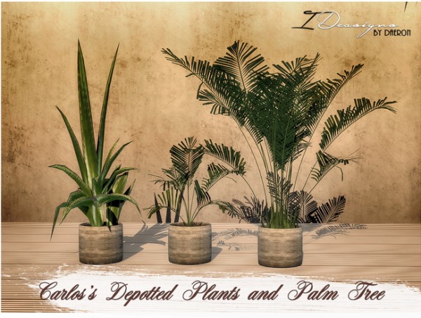  Sims 4 Designs: Carloss Depotted plants and Palm Tree
