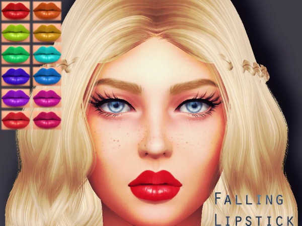  The Sims Resource: Sharareh  Falling Lipstick