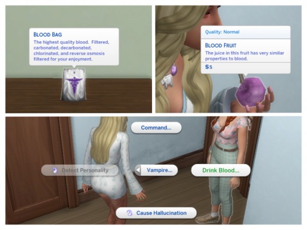  Mod The Sims: Drink Blood, Not Plasma! by Letisiya