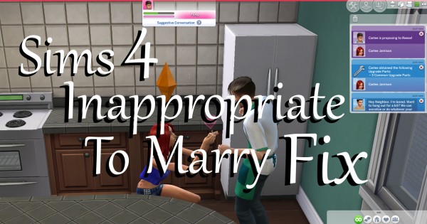  Mod The Sims: Inappropriate To Marry FIX by PolarBearSims