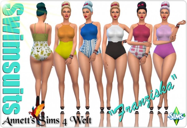  Annett`s Sims 4 Welt: Swimsuits Franziska