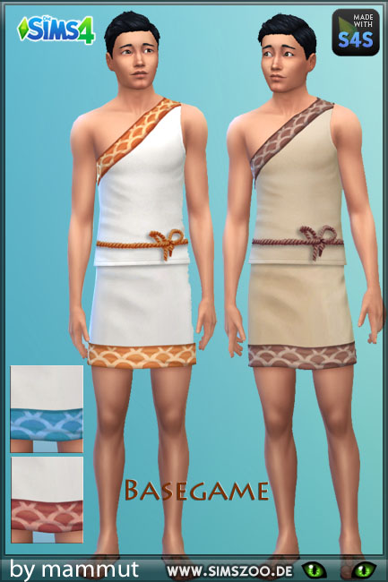  Blackys Sims 4 Zoo: Outfit Early Civ 3 by mammut