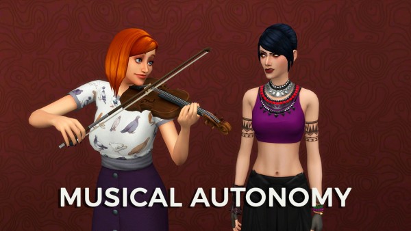  Mod The Sims: Musical Autonomy Mods by Snaggle Fluster