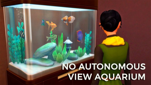  Mod The Sims: No Autonomous View Aquarium by Snaggle Fluster