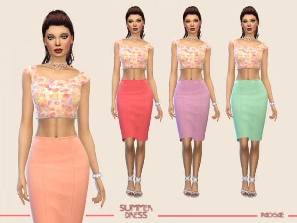  The Sims Resource: Summer Dress by Paogae
