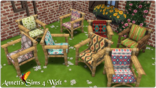  Annett`s Sims 4 Welt: Living Set Tiki converted
