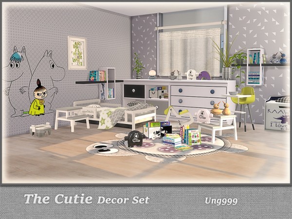  The Sims Resource: The Cutie Decor Set by ung999