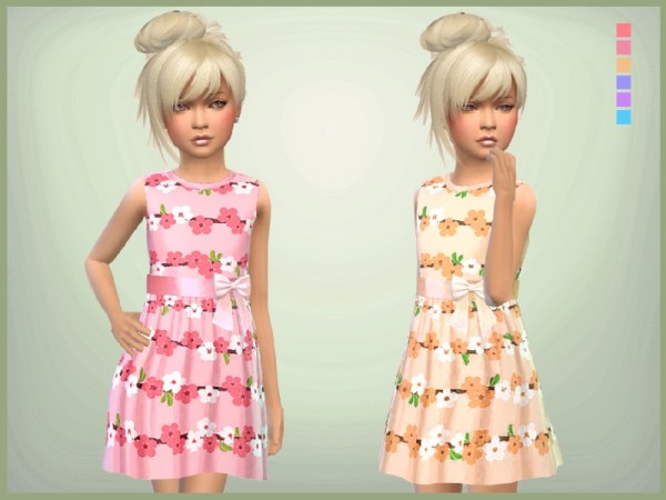  The Sims Resource: Floral Summer Dress by SweetDreamsZzzzz