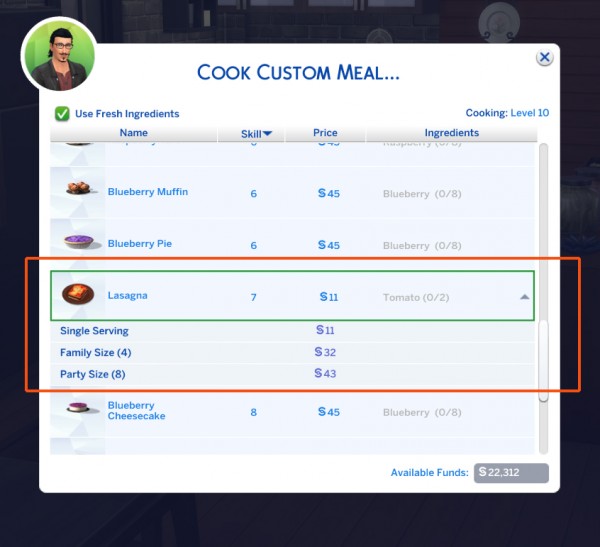  Mod The Sims: Lasagna Custom food by icemunmun