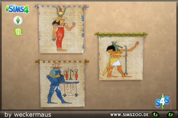  Blackys Sims 4 Zoo: Egyptian tapestry by weckermaus